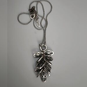 Danish Design Modernist Cluster Charm Necklace